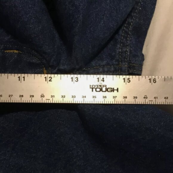 50x32 MENS CARHARTT B21 DST CLASSIC MED WASH BIG/TALL WORK DENIM JEANS IG 810 - Picture 7 of 12